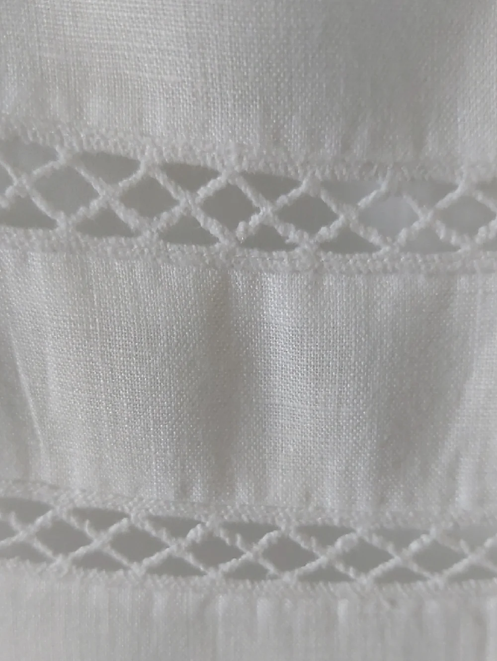 Ralph Lauren White A-Line Eyelet Trim Skirt - Picture 3 of 8